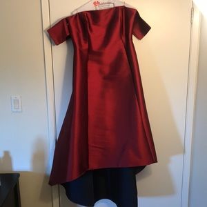 Gorgeous red high low gown